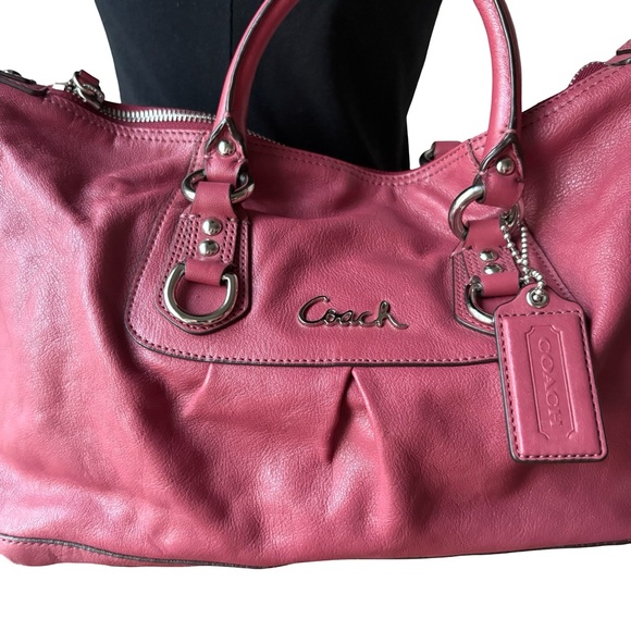 Coach Ashley Small Leather Satchel Ginger, F15445 - Picture 3 of 15